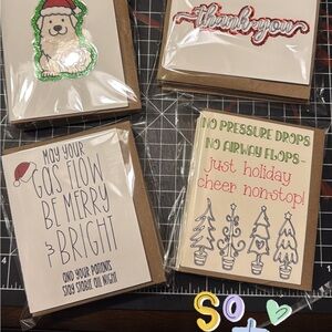 Festive Holiday Greeting Cards Set